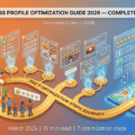 google business profile optimization Guide 2026 — Complete Walkthrough Complete Guide — 2026 Your Google Business Profile is the most powerful free marketing tool available to any local business. Most business owners set it up once and never return to it. This guide walks through every optimization step in the order that produces the fastest ranking improvement — with real examples for each one. March 2026 15 min read 7 optimization steps